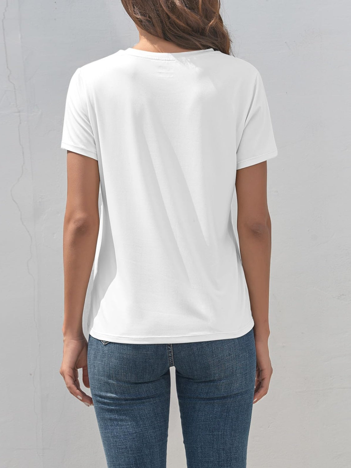 Graphic Round Neck Short Sleeve T-Shirt