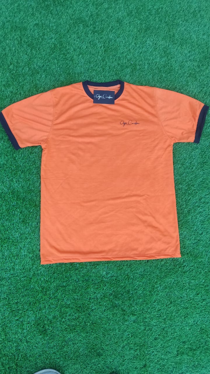 Onyx Couture Signature Short Sleeve T-Shirt (Orange and Black)