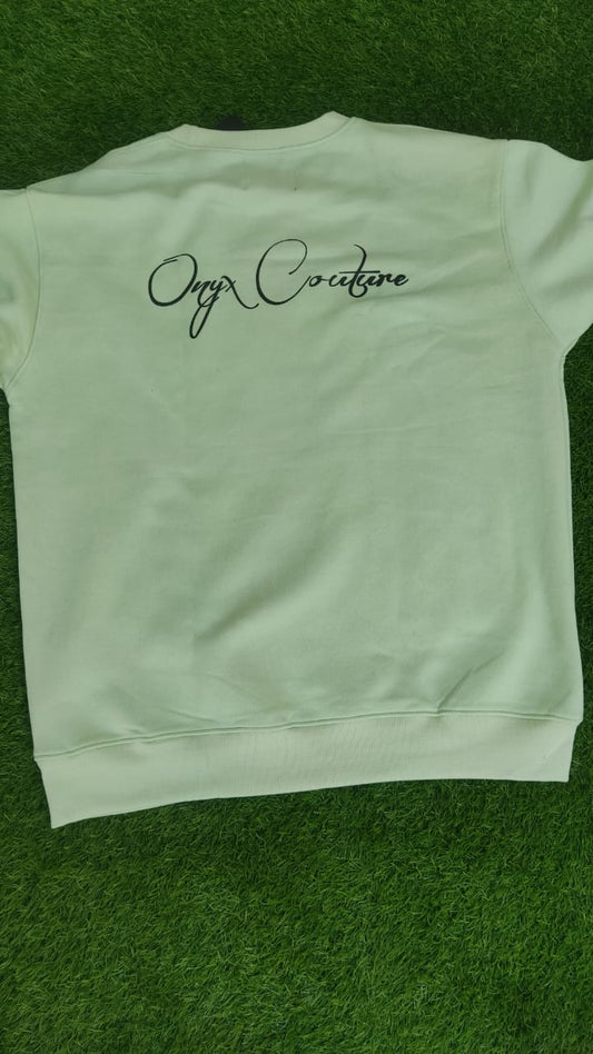 Onyx Couture Signature Sweatshirt(Mint Green)