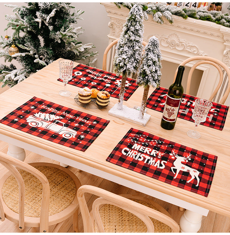 Assorted 2-Piece Plaid Placemats