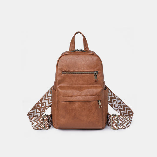 Medium PU Leather Backpack